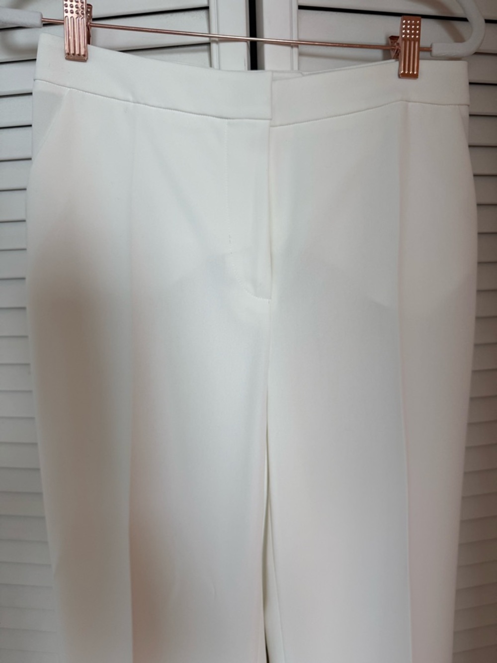 Luisa Spagnoli Women’s White Straight-Leg Pants. Never Worn